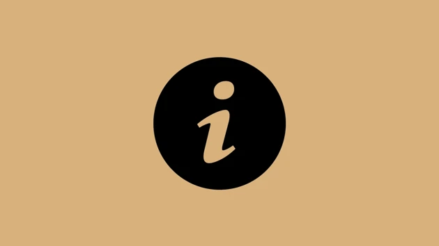 Cirkel med ett i för att symbolisera information.